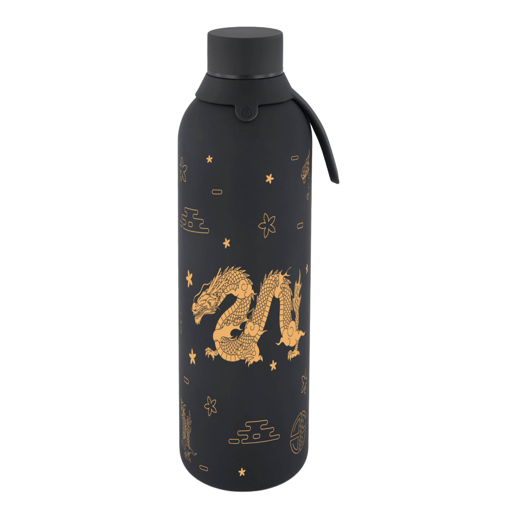 Botella Térmica de Acero Inoxidable con Interior Cerámico y Doble Tapón – Dragon Spirit | Aurea