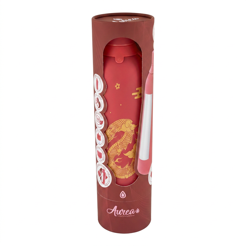 Botella Térmica de Acero Inoxidable con Interior Cerámico y Doble Tapón – Dragon Spirit | Aurea
