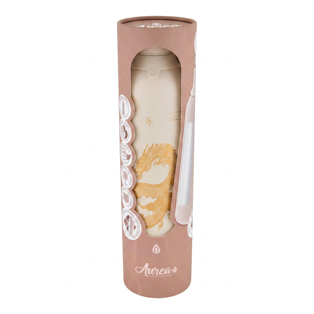 Botella Térmica de Acero Inoxidable con Interior Cerámico y Doble Tapón – Dragon Spirit | Aurea