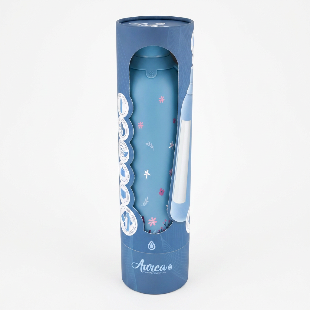 Botella Térmica de Acero Inoxidable con Interior Cerámico y Doble Tapón – Sweet Breeze | Aurea