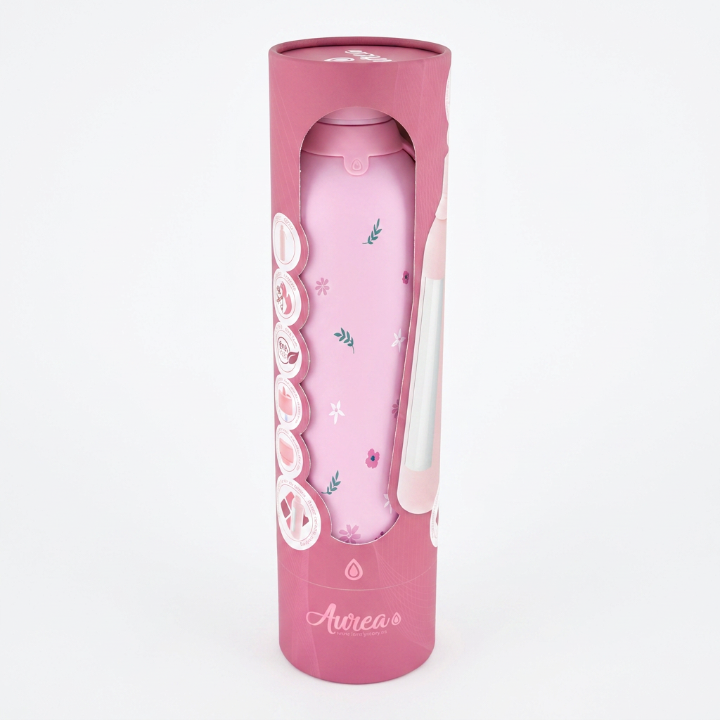 Botella Térmica de Acero Inoxidable con Interior Cerámico y Doble Tapón – Sweet Breeze | Aurea