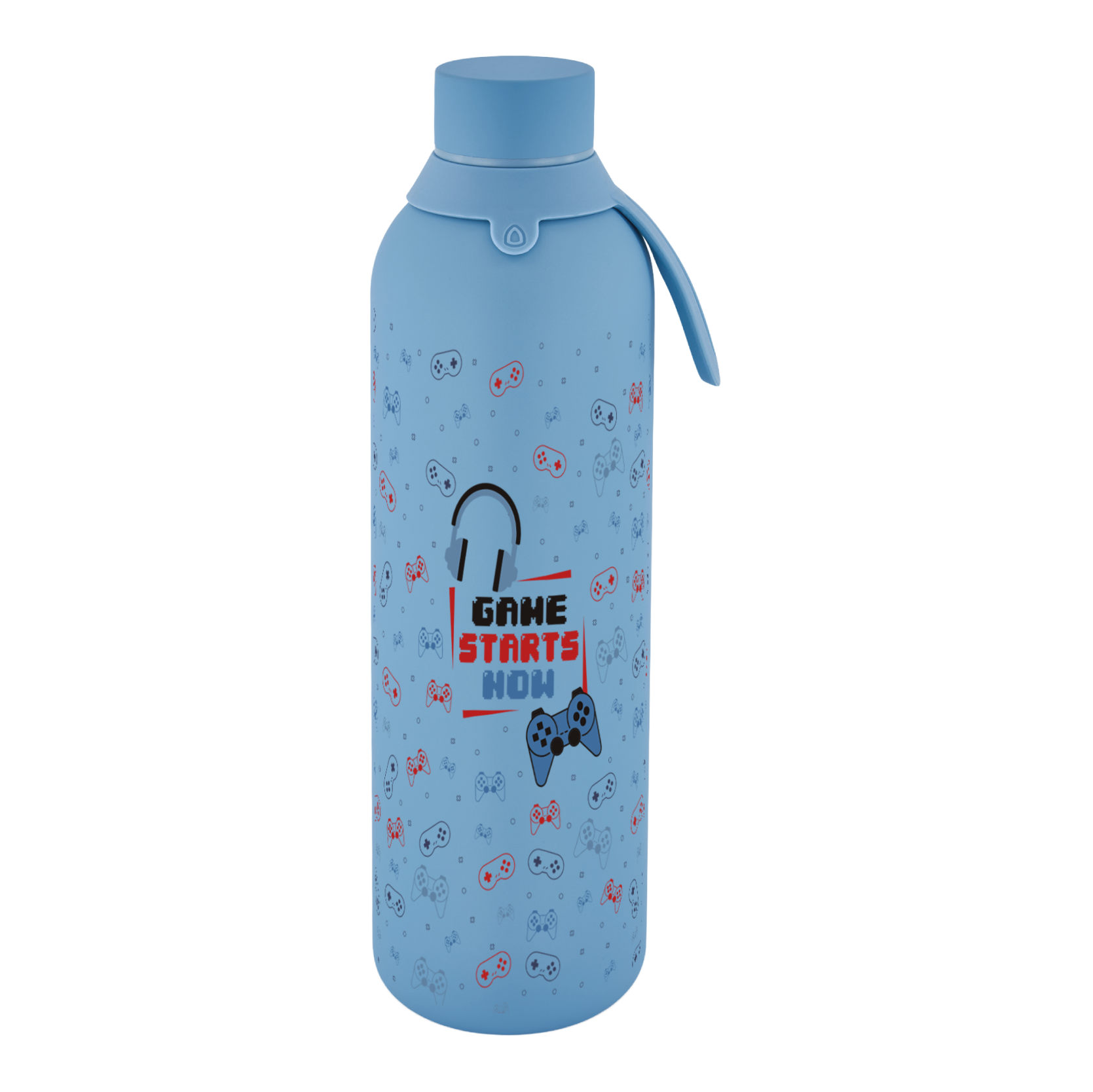 Botella Térmica de Acero Inoxidable con Interior Cerámico y Doble Tapón – Pixel Gaming | Aurea