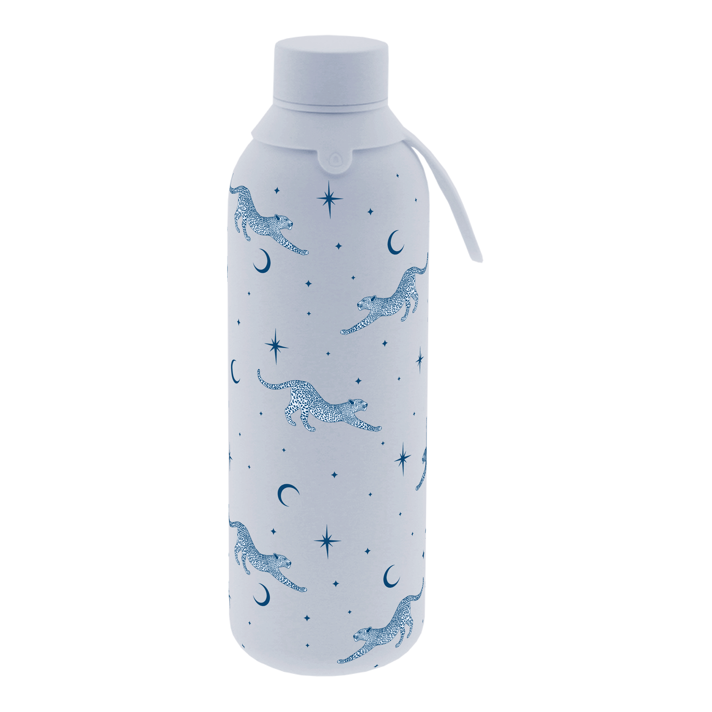 Botella Térmica de Acero Inoxidable con Interior Cerámico y Doble Tapón – Mystic Leopard | Aurea