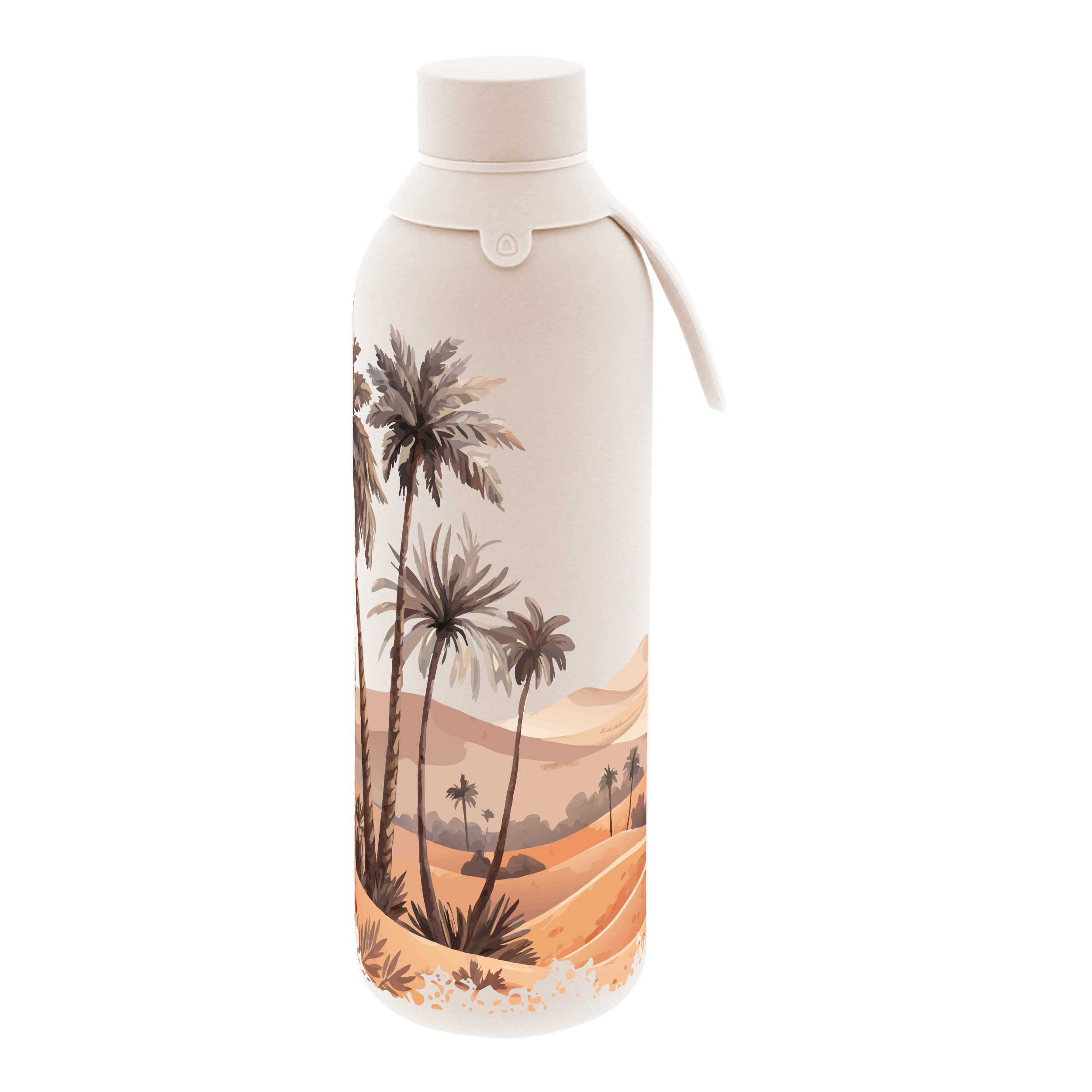 Botella Térmica de Acero Inoxidable con Interior Cerámico y Doble Tapón – Travel Dreams | Aurea
