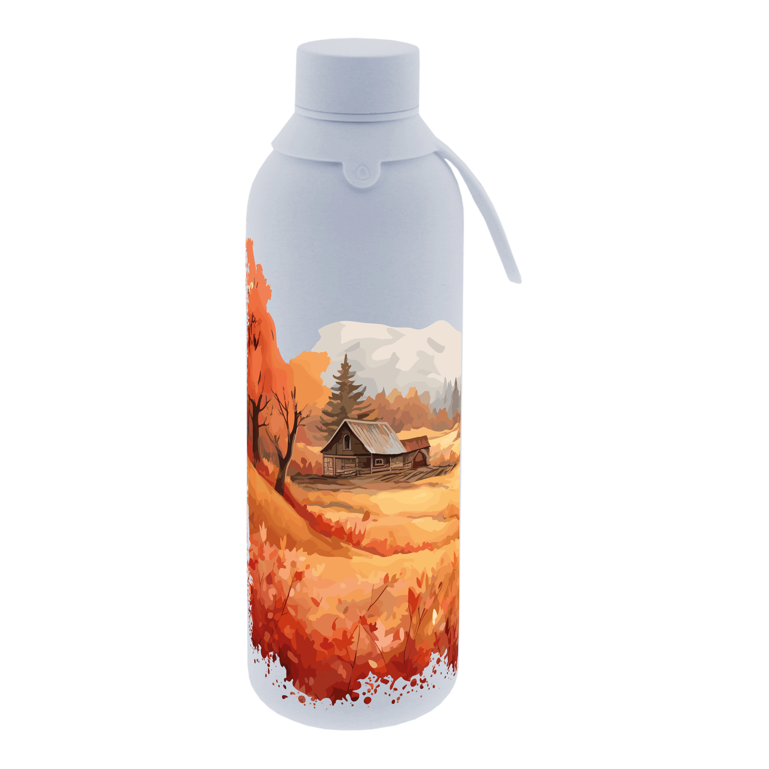 Botella Térmica de Acero Inoxidable con Interior Cerámico y Doble Tapón – Travel Dreams | Aurea