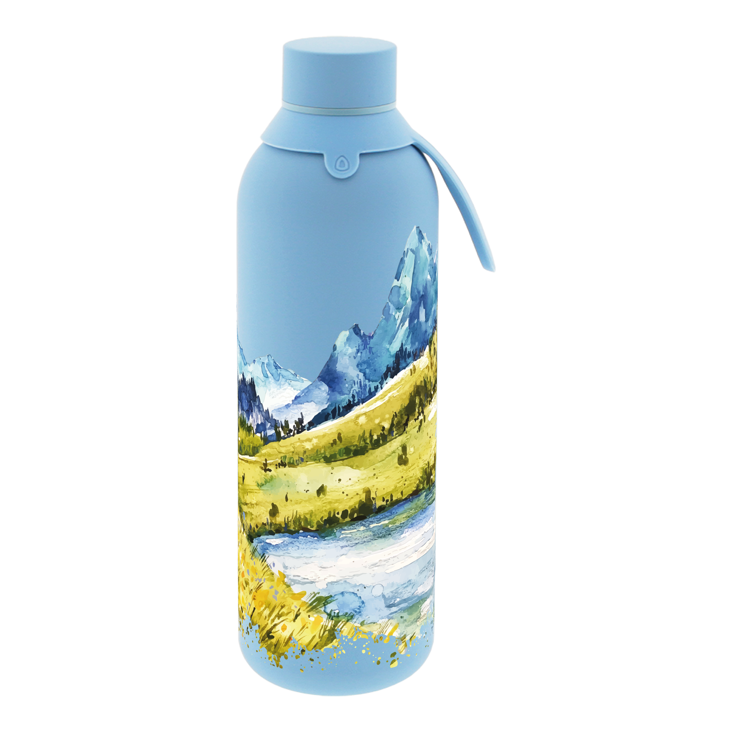 Botella Térmica de Acero Inoxidable con Interior Cerámico y Doble Tapón – Travel Dreams | Aurea