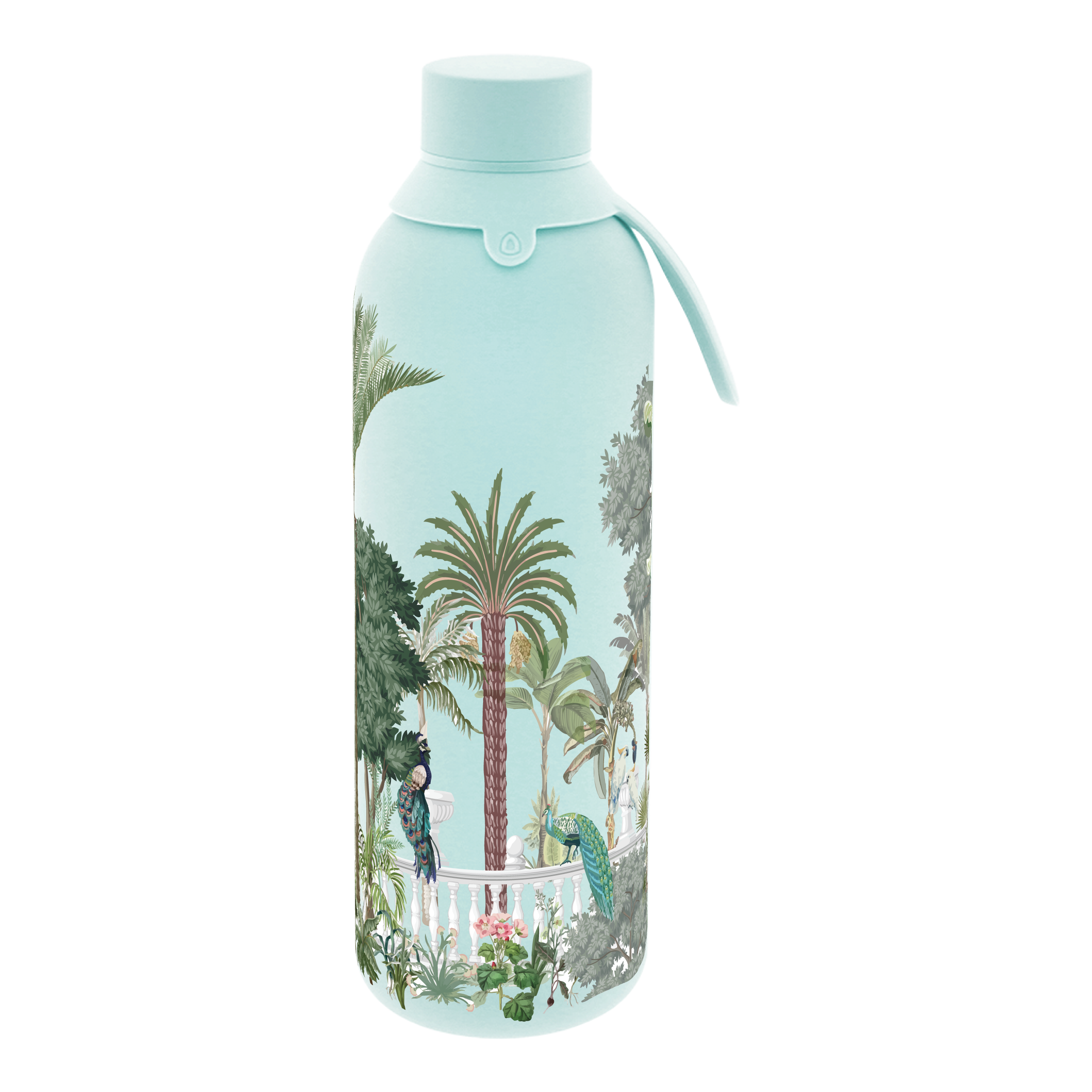 Botella Térmica de Acero Inoxidable con Interior Cerámico y Doble Tapón – Wild Paradise | Aurea