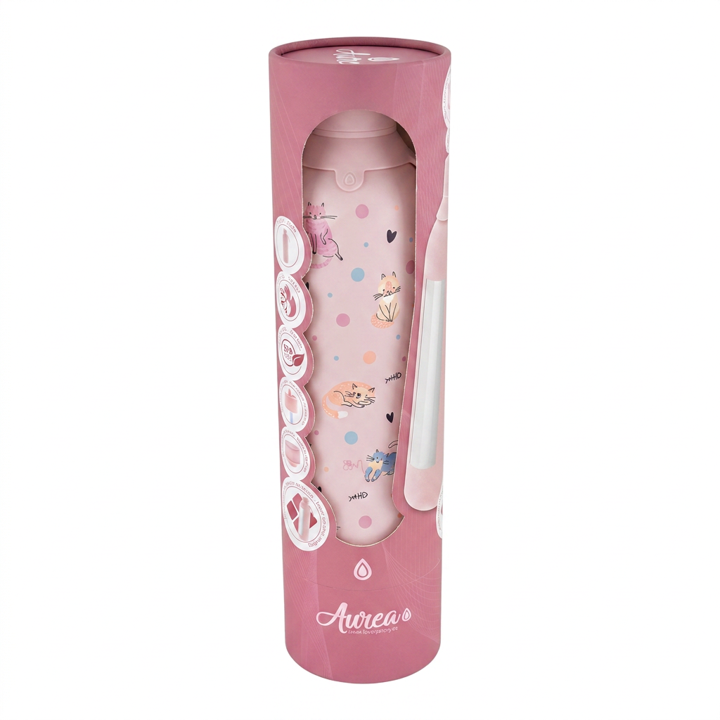 Botella Térmica de Acero Inoxidable con Interior Cerámico y Doble Tapón – Dot & Meow | Aurea