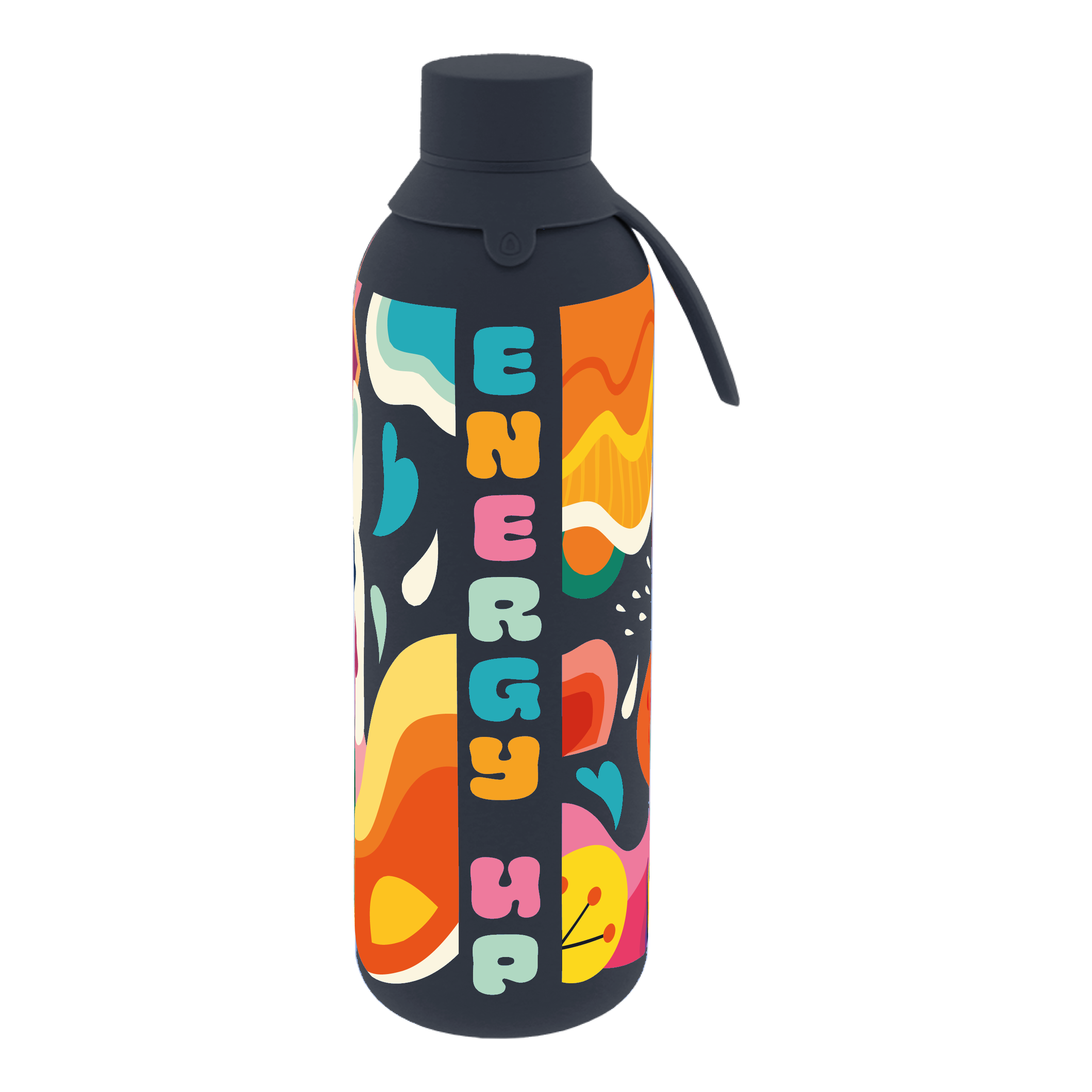 Botella Térmica de Acero Inoxidable con Interior Cerámico y Doble Tapón – Energy Up | Aurea