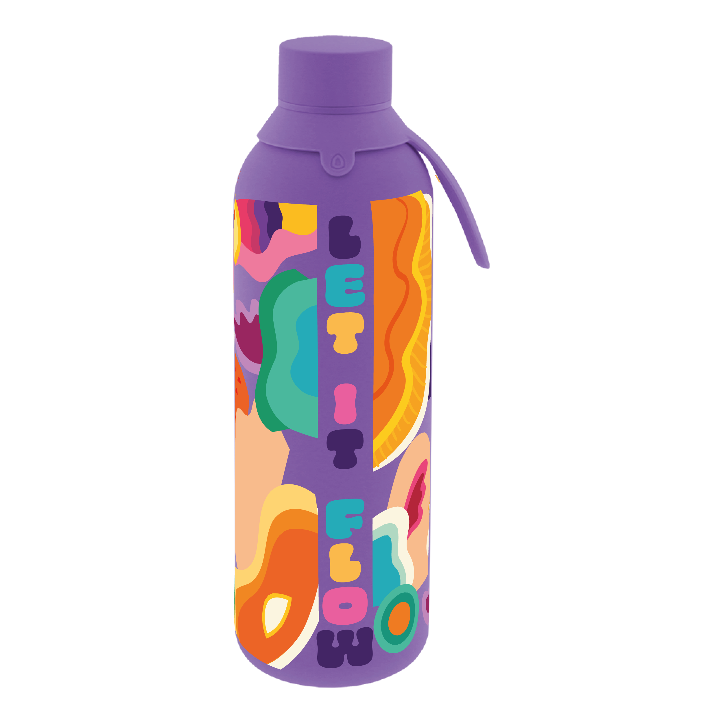 Botella Térmica de Acero Inoxidable con Interior Cerámico y Doble Tapón – Energy Up | Aurea