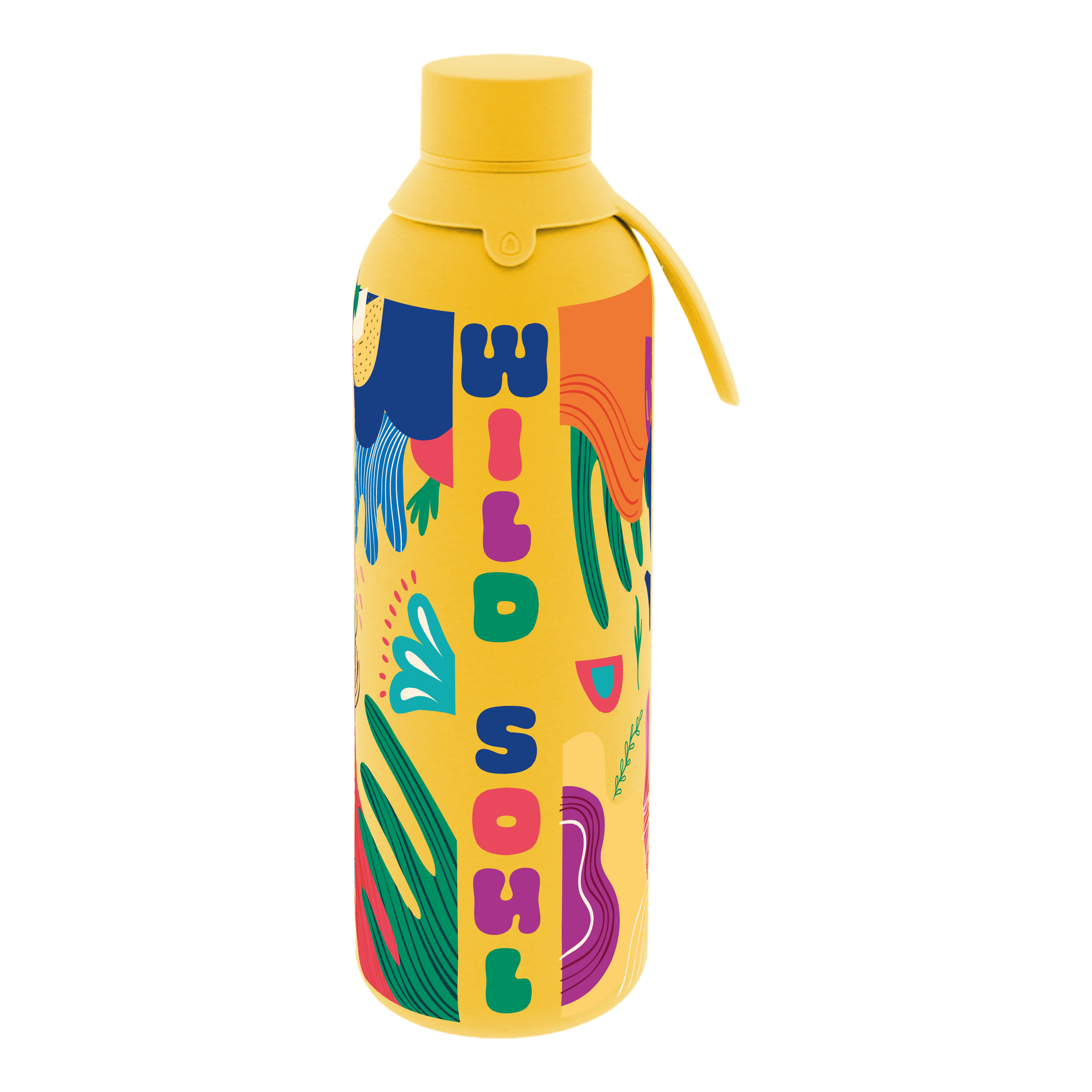 Botella Térmica de Acero Inoxidable con Interior Cerámico y Doble Tapón – Energy Up | Aurea