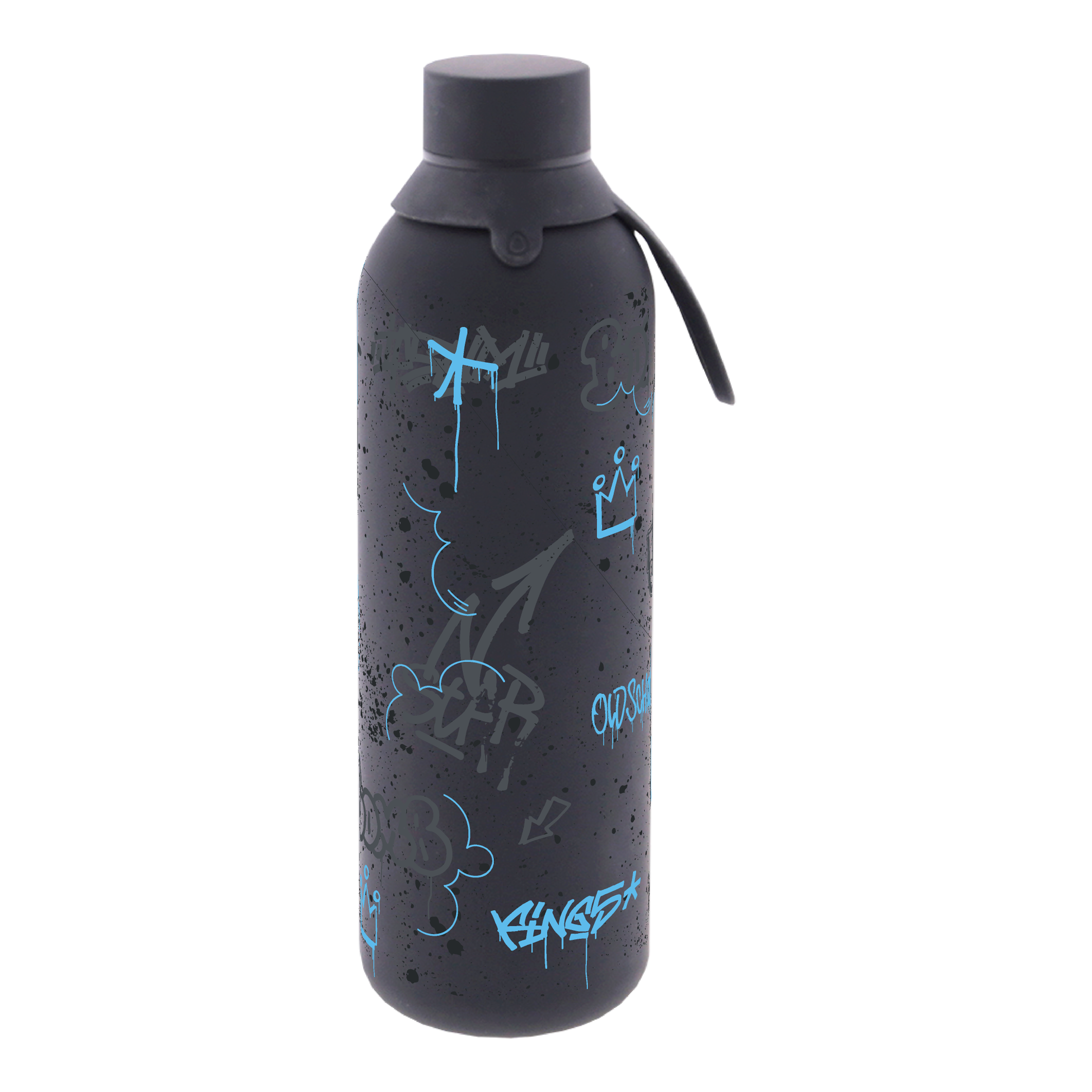 Botella Térmica de Acero Inoxidable con Interior Cerámico y Doble Tapón – Urban Graffiti | Aurea
