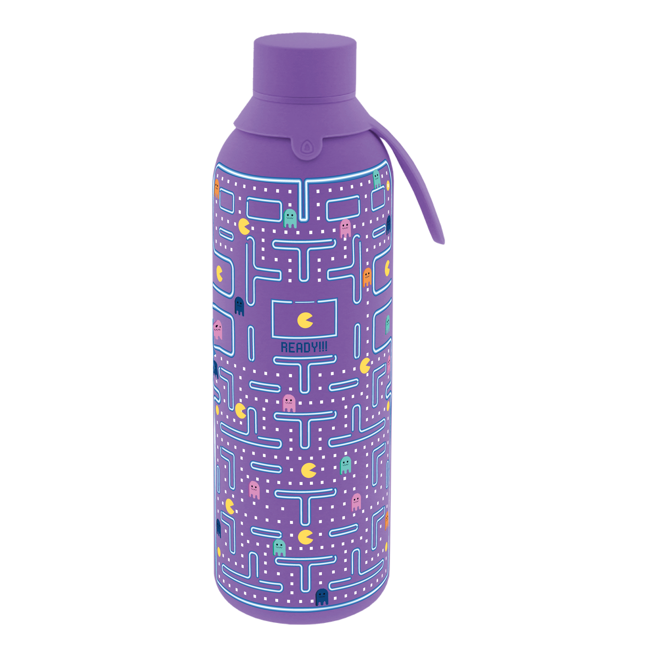 Botella Térmica de Acero Inoxidable con Interior Cerámico y Doble Tapón – Pixel Run | Aurea