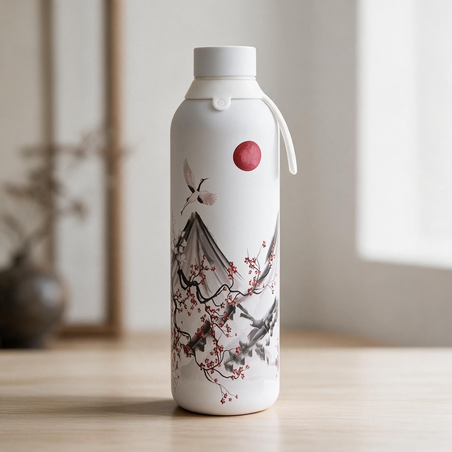Botella Térmica de Acero Inoxidable con Interior Cerámico y Doble Tapón – Echoes Of Japan | Aurea