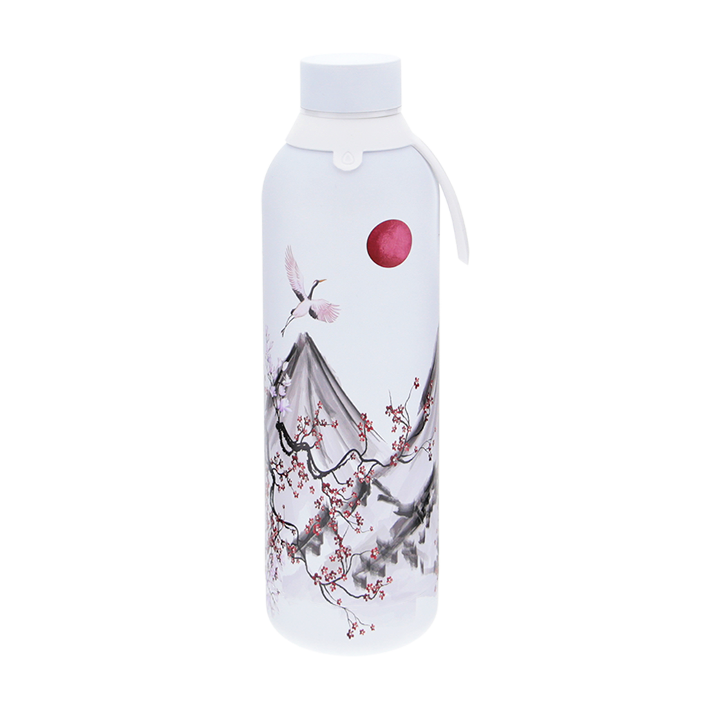 Botella Térmica de Acero Inoxidable con Interior Cerámico y Doble Tapón – Echoes Of Japan | Aurea