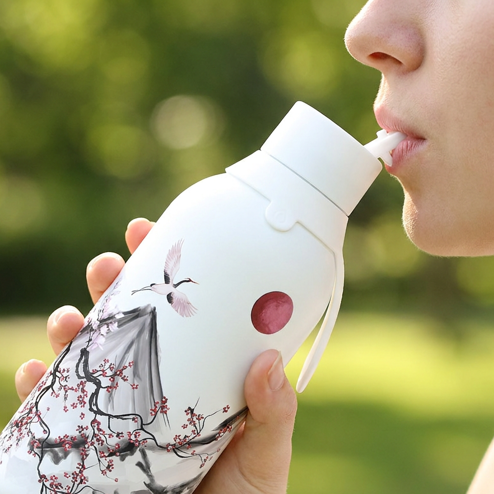 Botella Térmica de Acero Inoxidable con Interior Cerámico y Doble Tapón – Echoes Of Japan | Aurea
