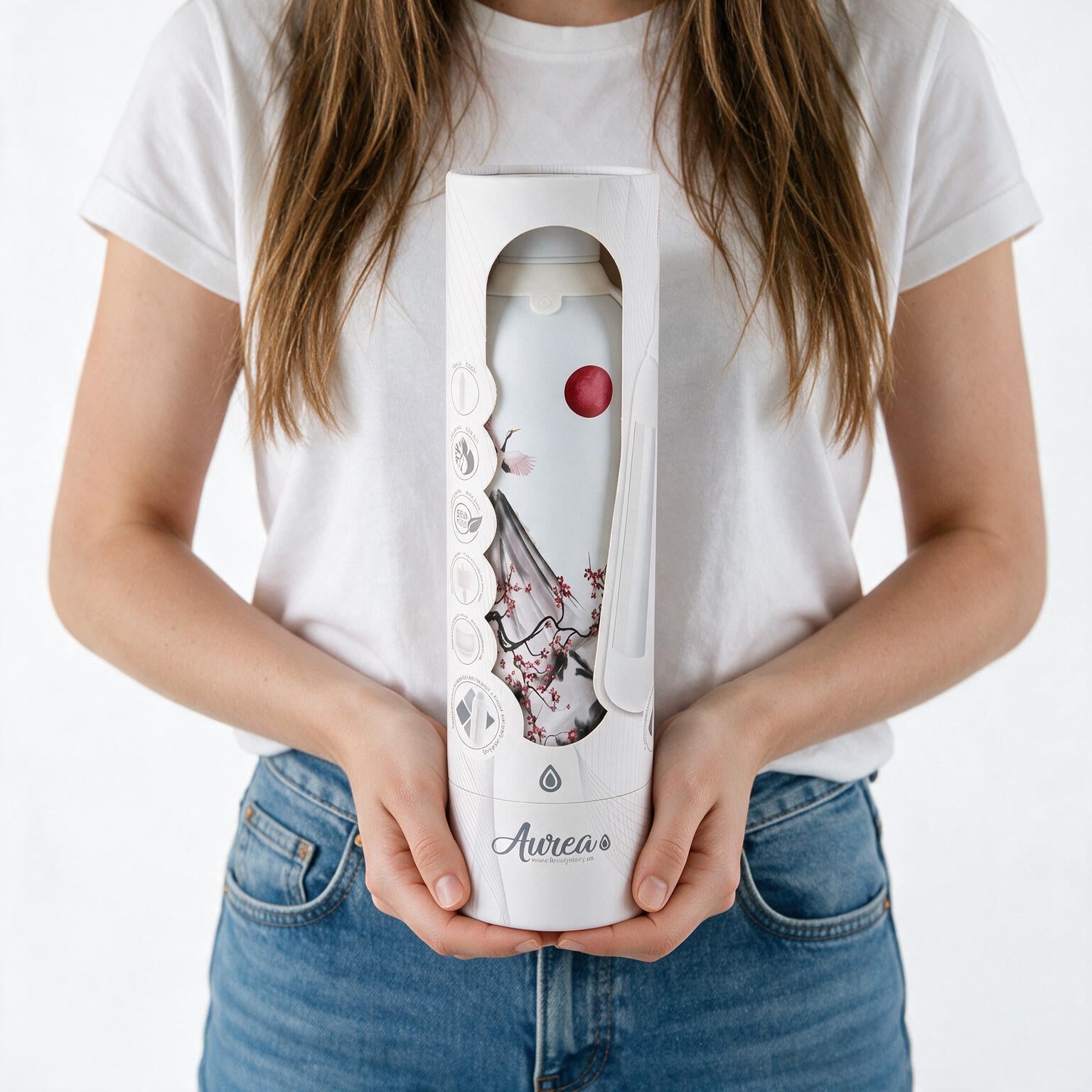 Botella Térmica de Acero Inoxidable con Interior Cerámico y Doble Tapón – Echoes Of Japan | Aurea