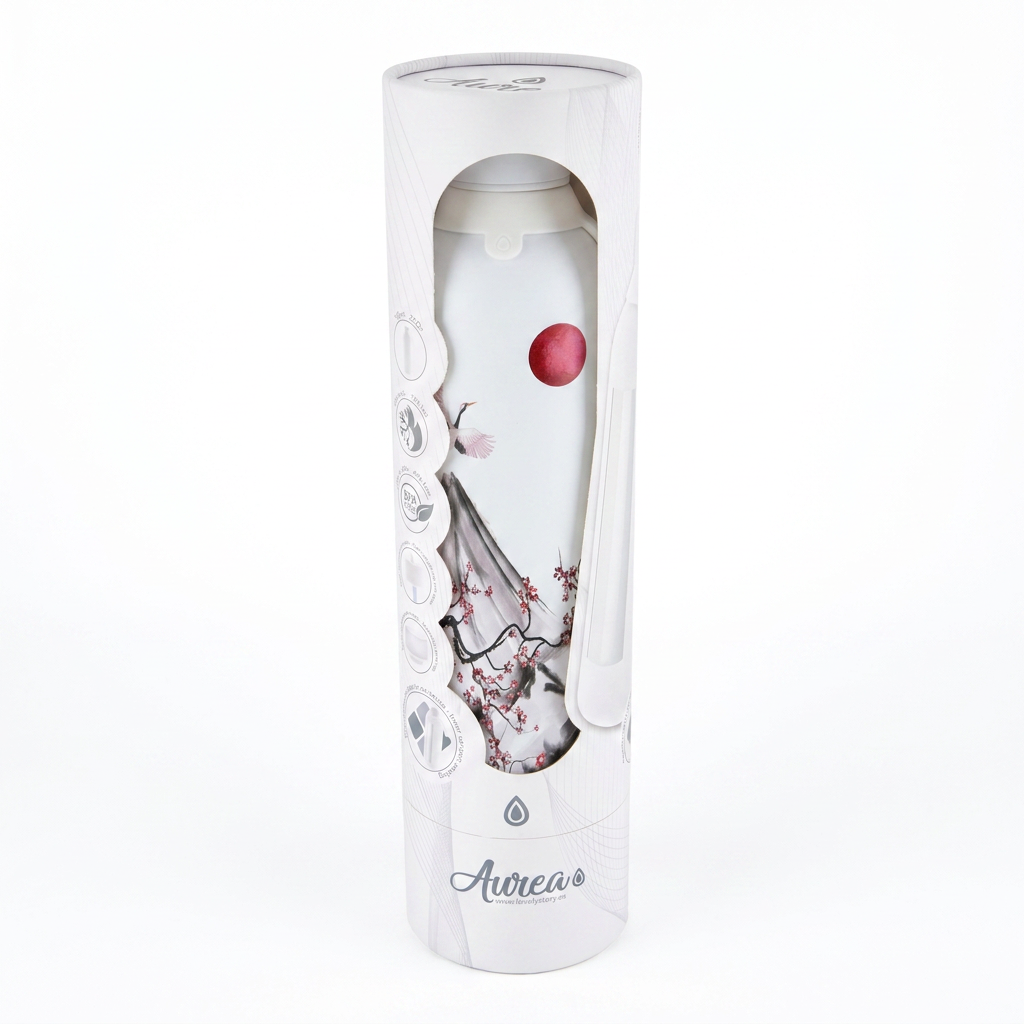 Botella Térmica de Acero Inoxidable con Interior Cerámico y Doble Tapón – Echoes Of Japan | Aurea