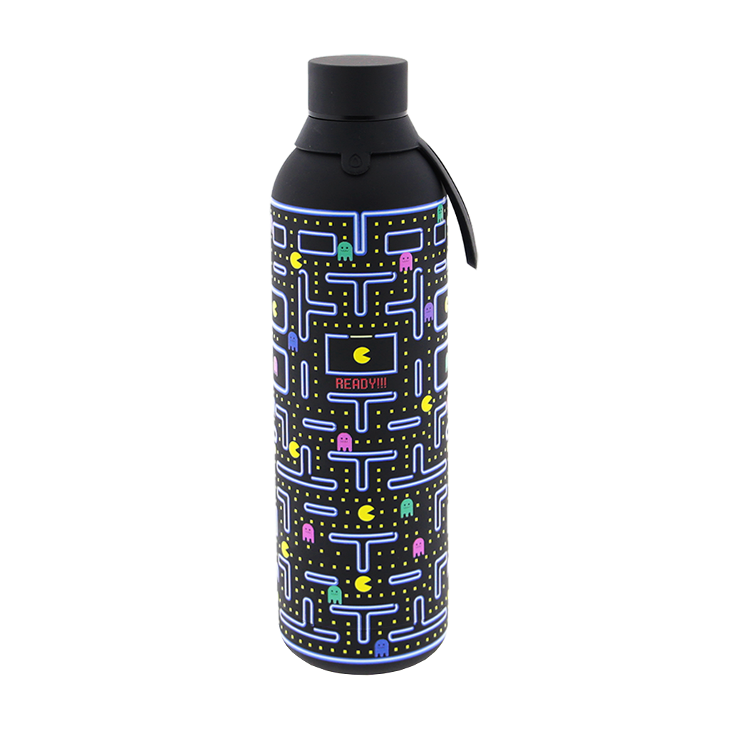 Botella Térmica de Acero Inoxidable con Interior Cerámico y Doble Tapón – Pixel Run | Aurea