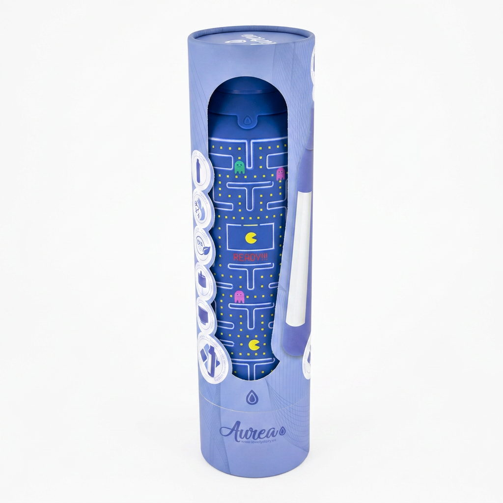 Botella Térmica de Acero Inoxidable con Interior Cerámico y Doble Tapón – Pixel Run | Aurea