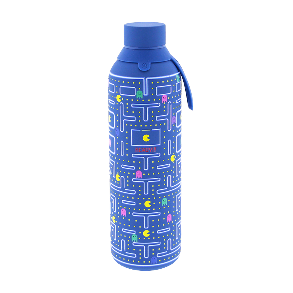 Botella Térmica de Acero Inoxidable con Interior Cerámico y Doble Tapón – Pixel Run | Aurea