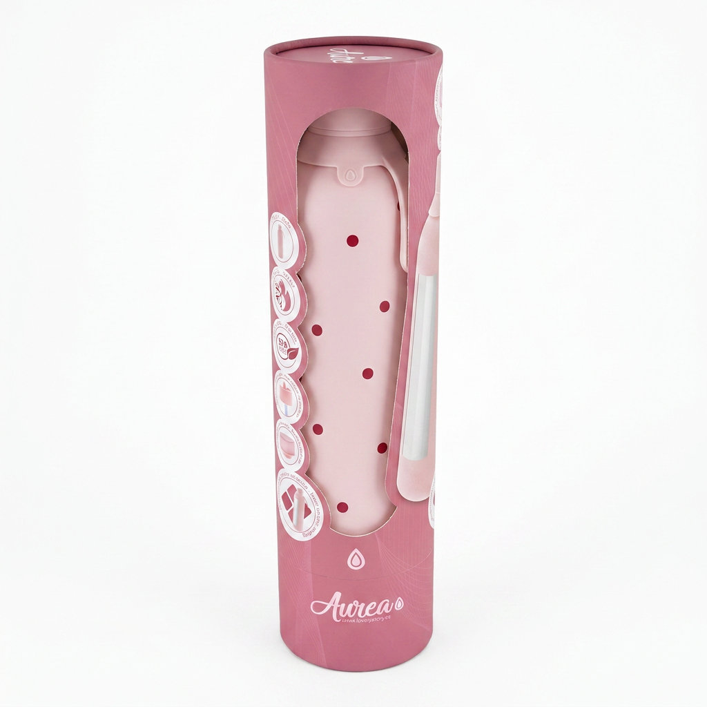 Botella Térmica de Acero Inoxidable con Interior Cerámico y Doble Tapón – Petite Dots | Aurea