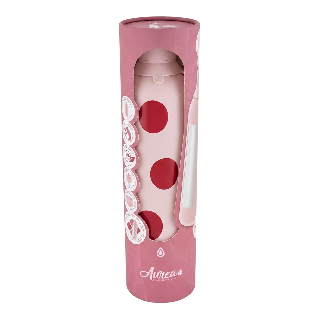 Botella Térmica de Acero Inoxidable con Interior Cerámico y Doble Tapón – Bold Dots | Aurea
