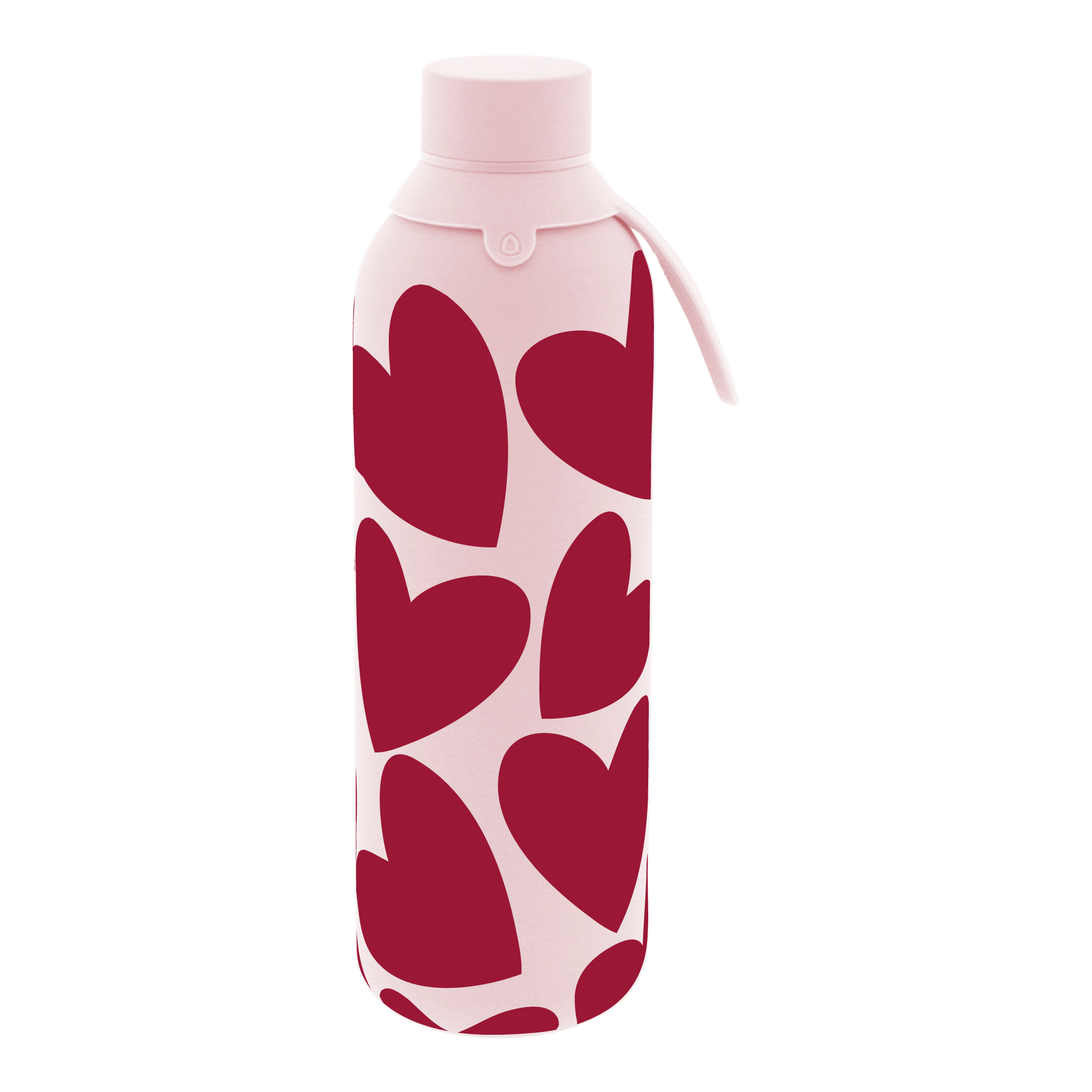 Botella Térmica de Acero Inoxidable con Interior Cerámico y Doble Tapón – Pure Love | Aurea
