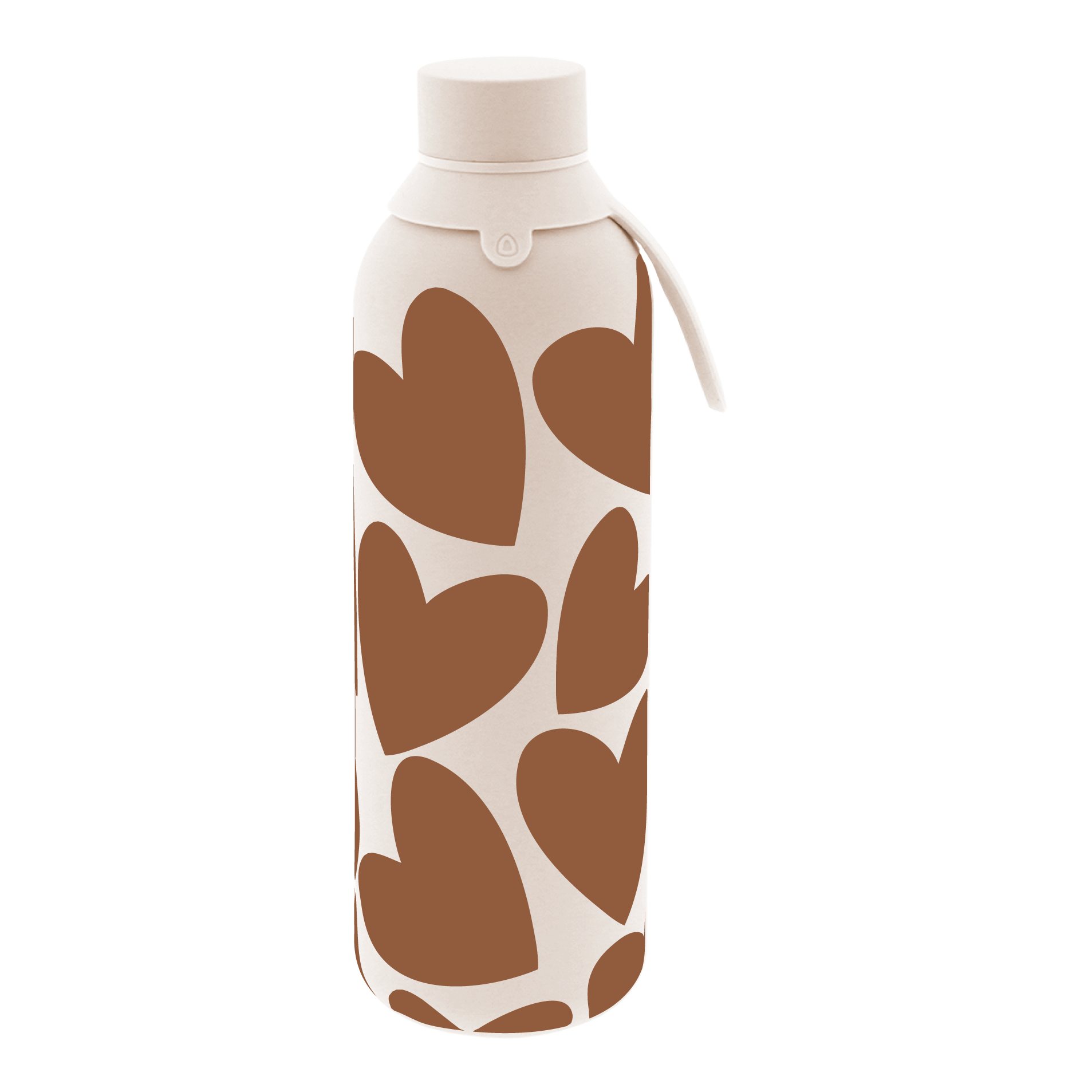 Botella Térmica de Acero Inoxidable con Interior Cerámico y Doble Tapón – Pure Love | Aurea