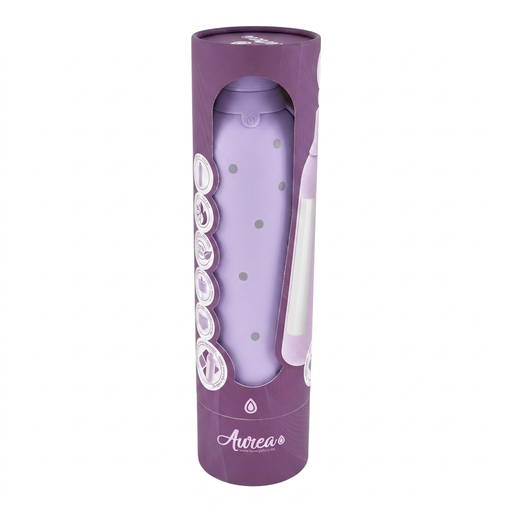 Botella Térmica de Acero Inoxidable con Interior Cerámico y Doble Tapón – Pastel Dots | Aurea