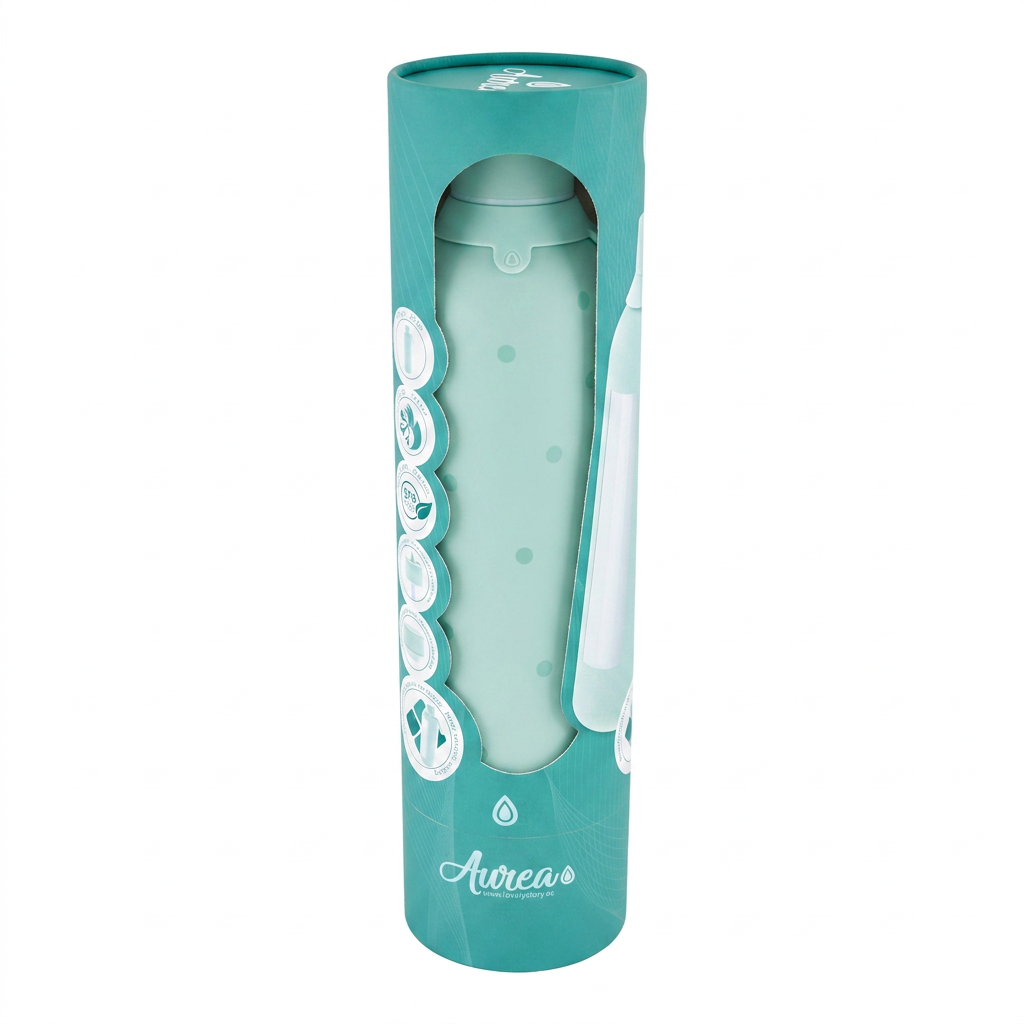 Botella Térmica de Acero Inoxidable con Interior Cerámico y Doble Tapón – Pastel Dots | Aurea