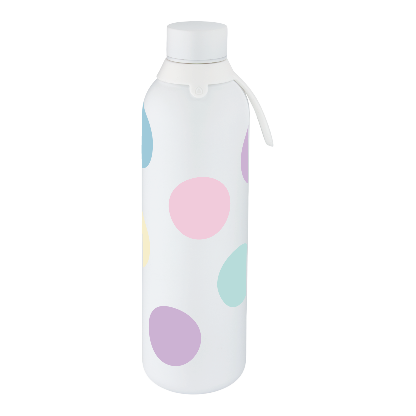 Botella Térmica de Acero Inoxidable con Interior Cerámico y Doble Tapón – Happy Dots | Aurea