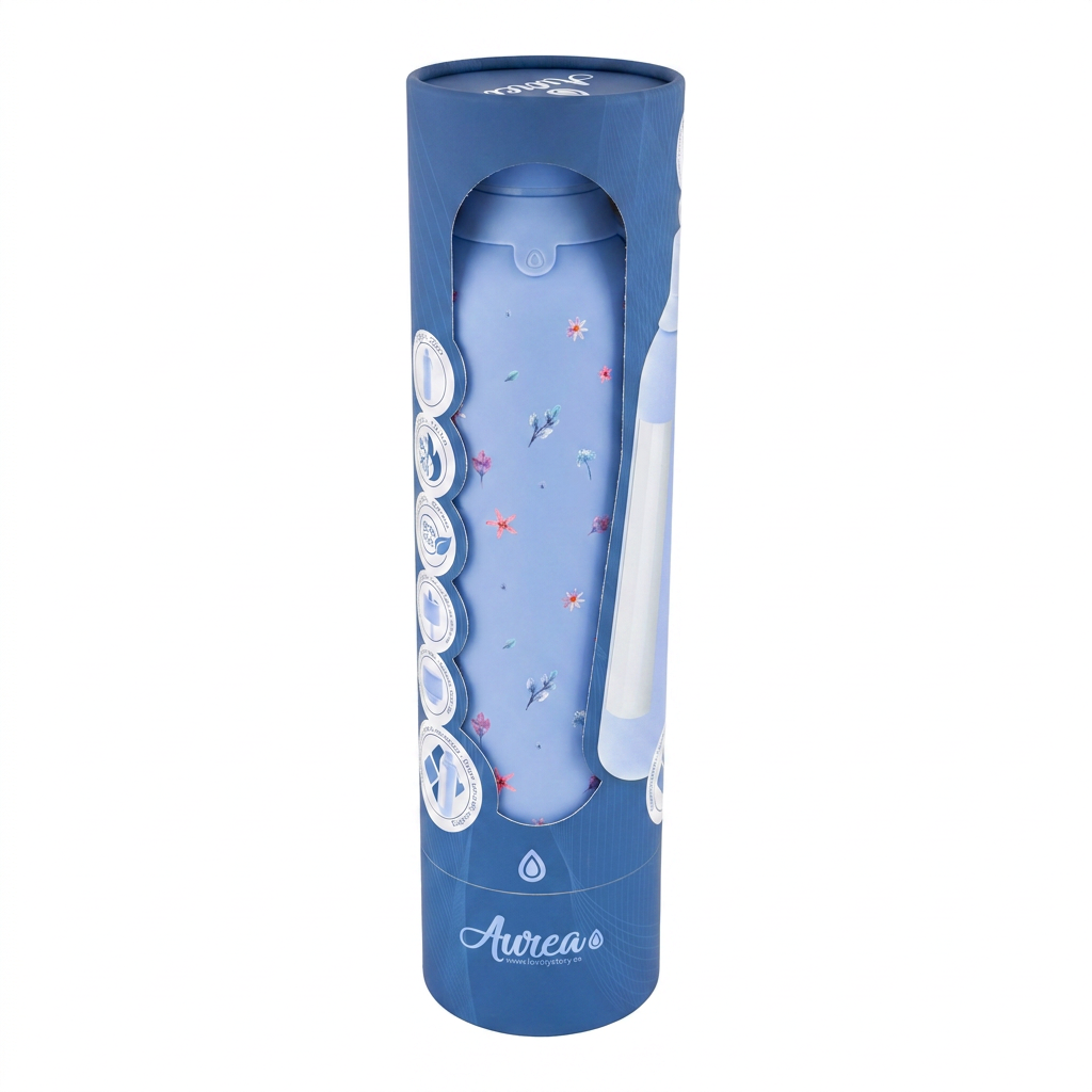 Botella Térmica de Acero Inoxidable con Interior Cerámico y Doble Tapón – Little Bloom | Aurea