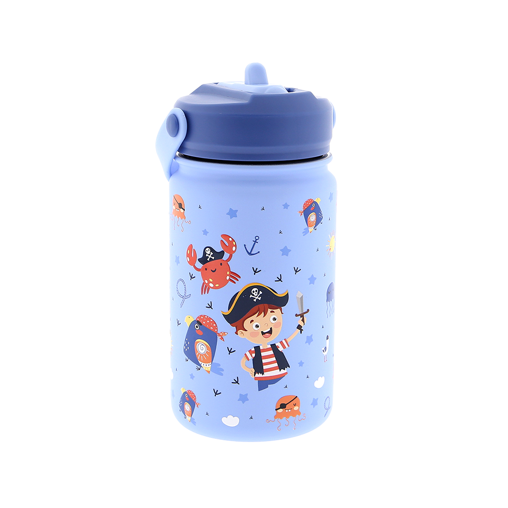 Botella Acero 330ml Adaptador Infantil Con Pajita - Fantasy Collection
