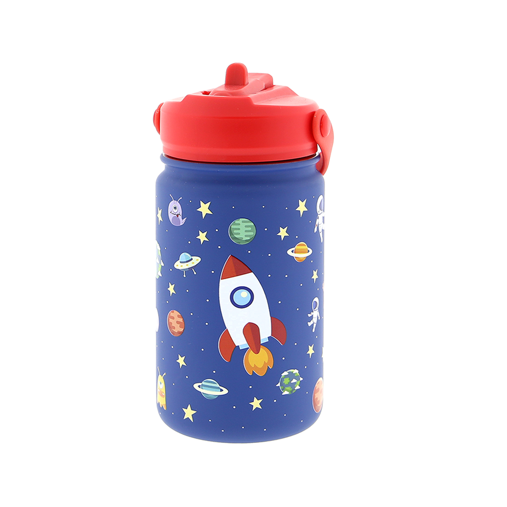 Botella Acero 330ml Adaptador Infantil Con Pajita - Fantasy Collection