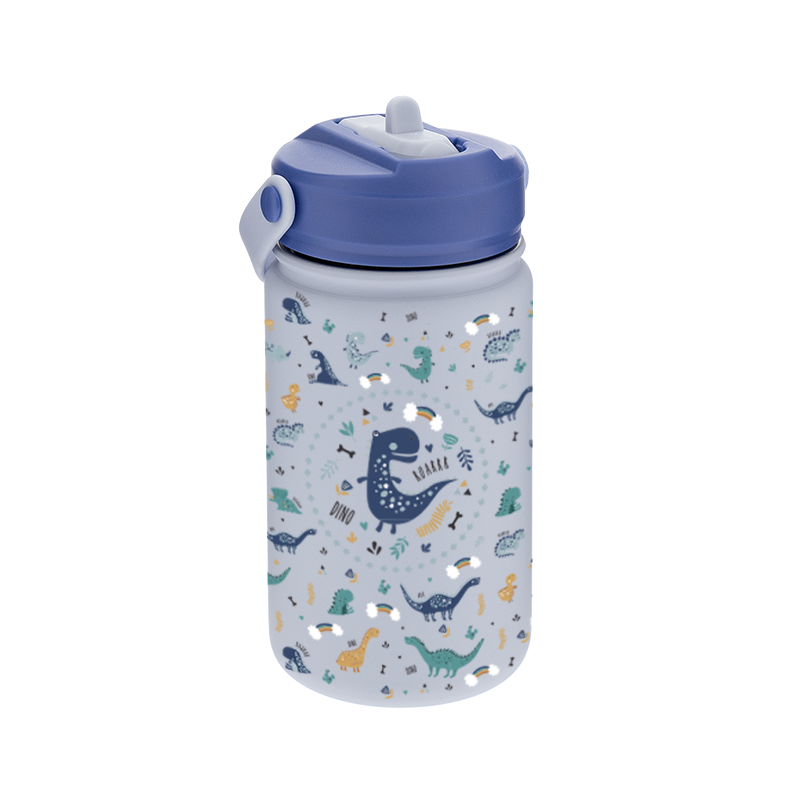 Botella Acero 330ml Adaptador Infantil Con Pajita - Fantasy Collection