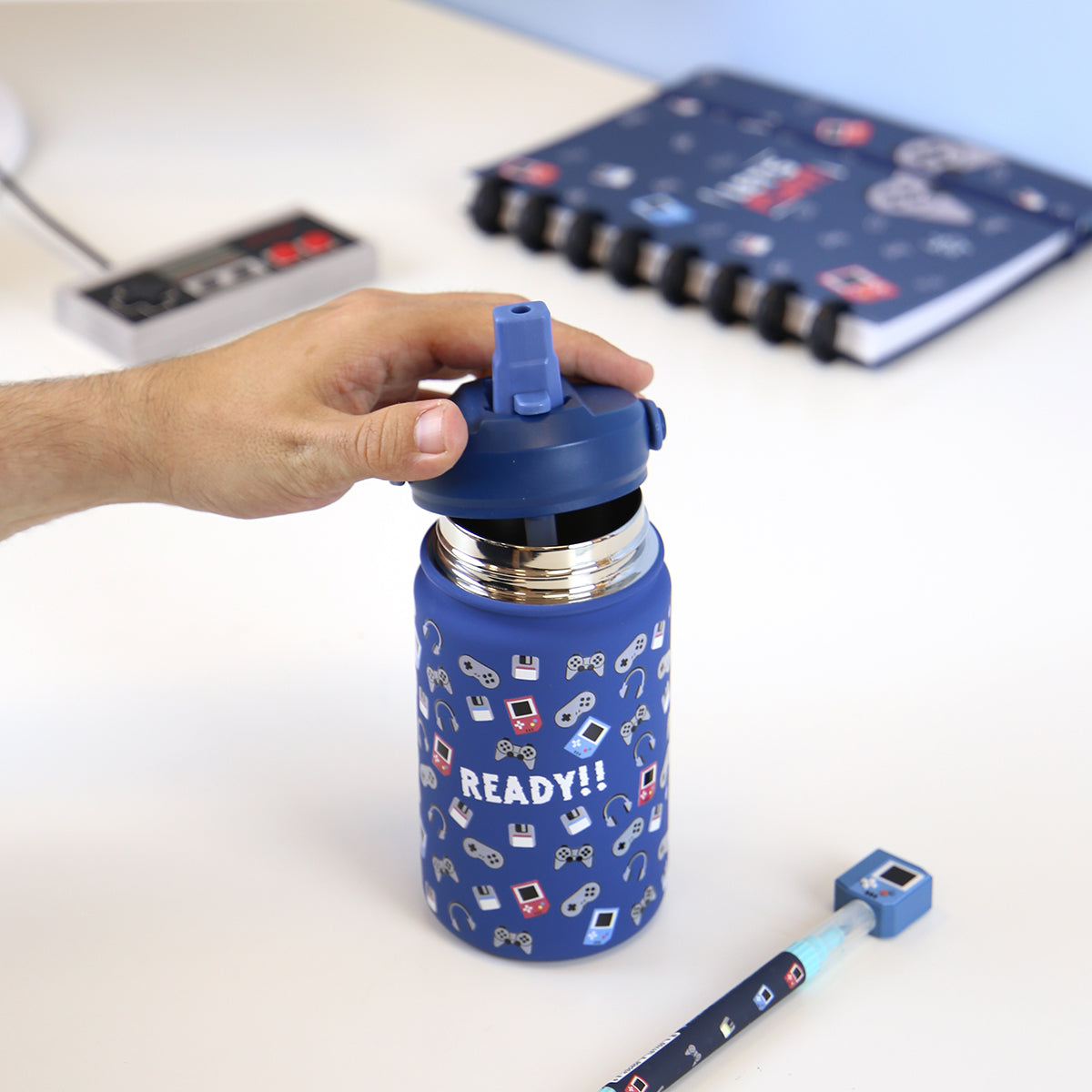 Botella infantil de acero inoxidable - Play Mode