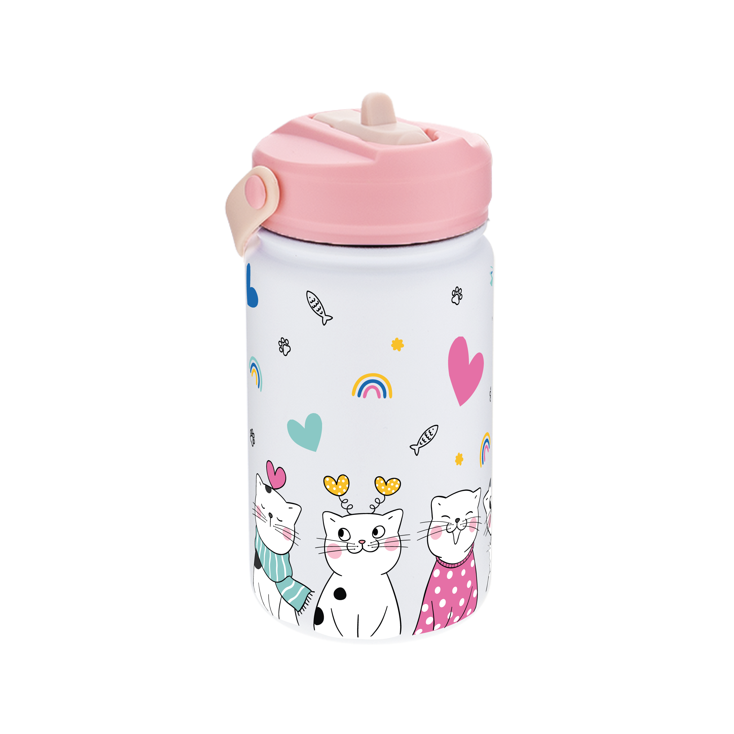 Botella infantil de acero inoxidable - Kitty World