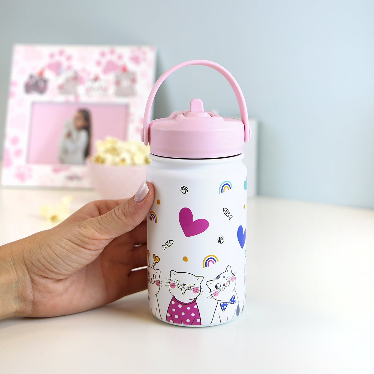 Botella infantil de acero inoxidable - Kitty World