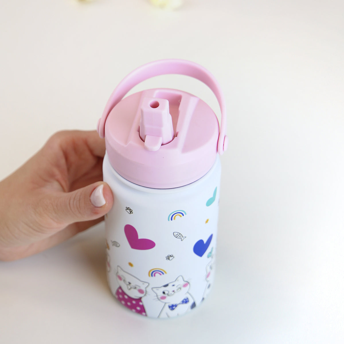 Botella infantil de acero inoxidable - Kitty World