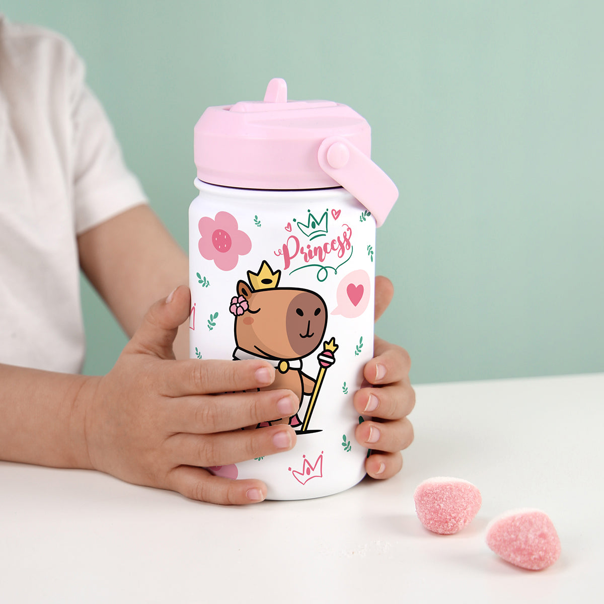 Botella infantil de acero inoxidable - Capibara