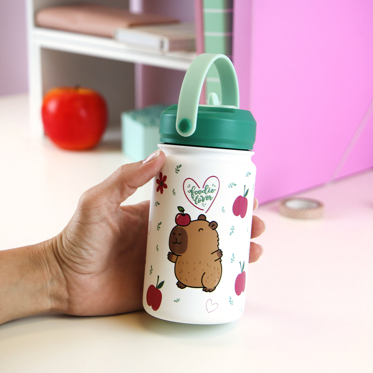 Botella infantil de acero inoxidable - Capibara