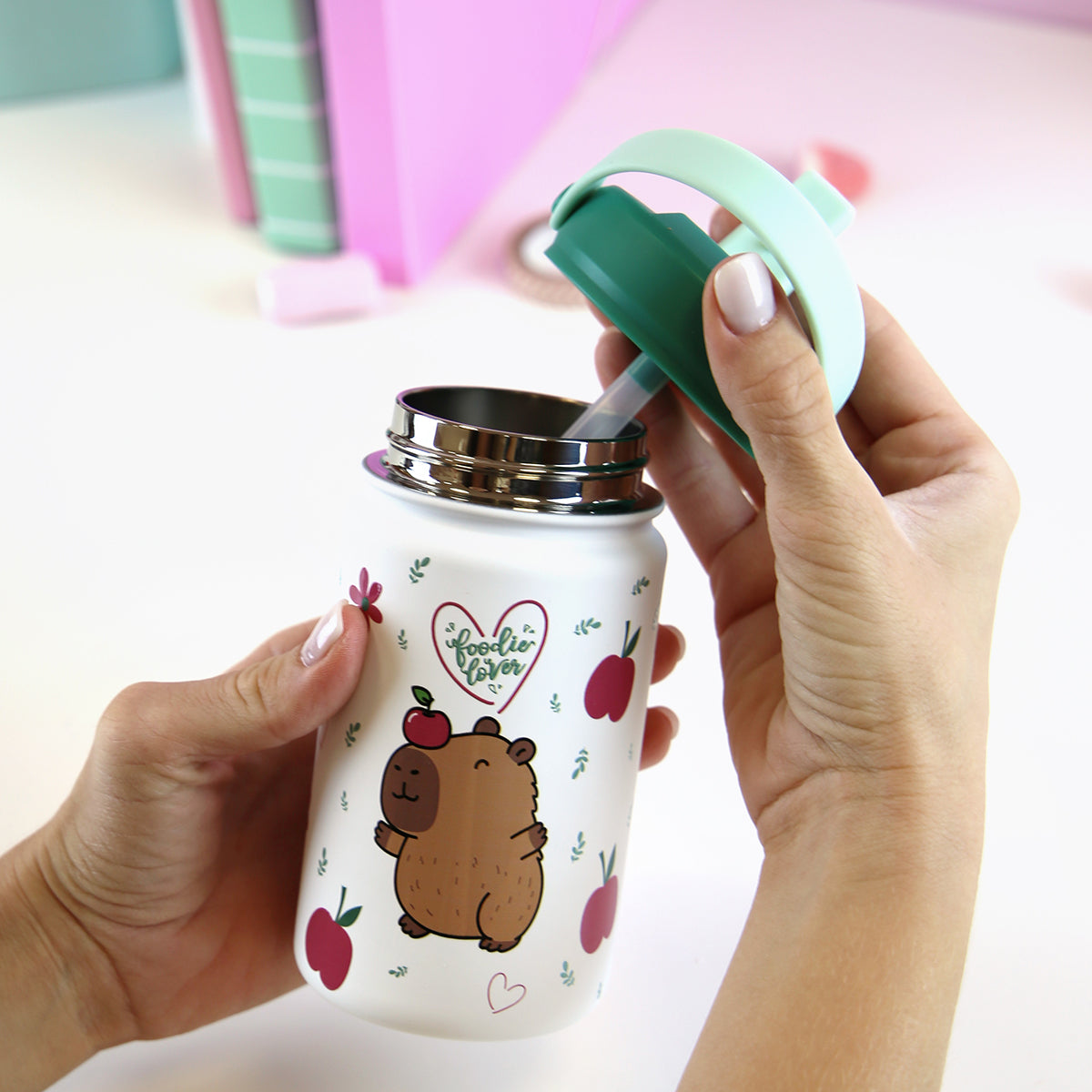 Botella infantil de acero inoxidable - Capibara