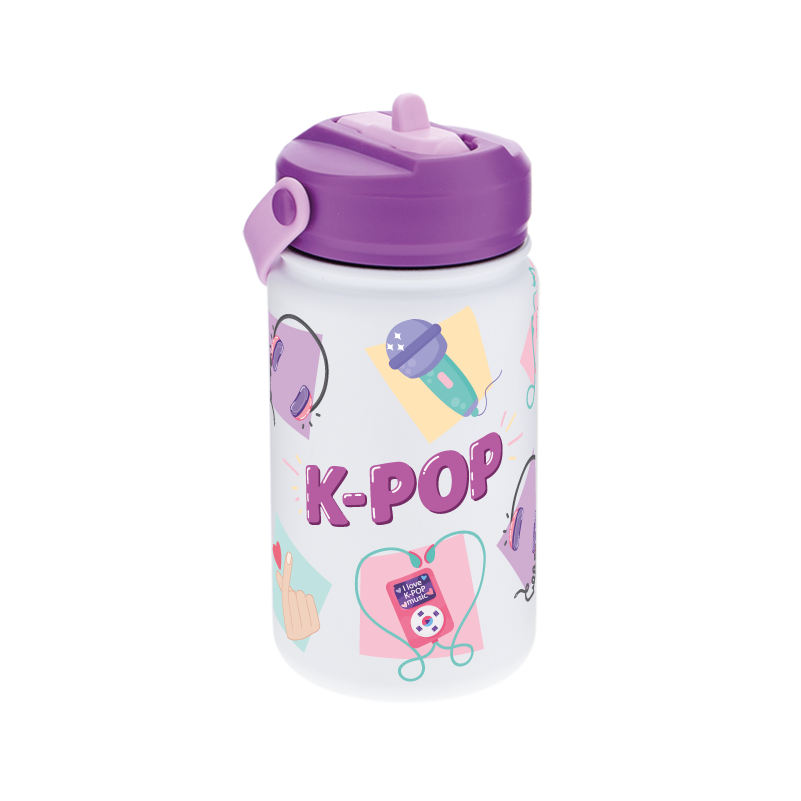 Botella infantil de acero inoxidable - K-Pop