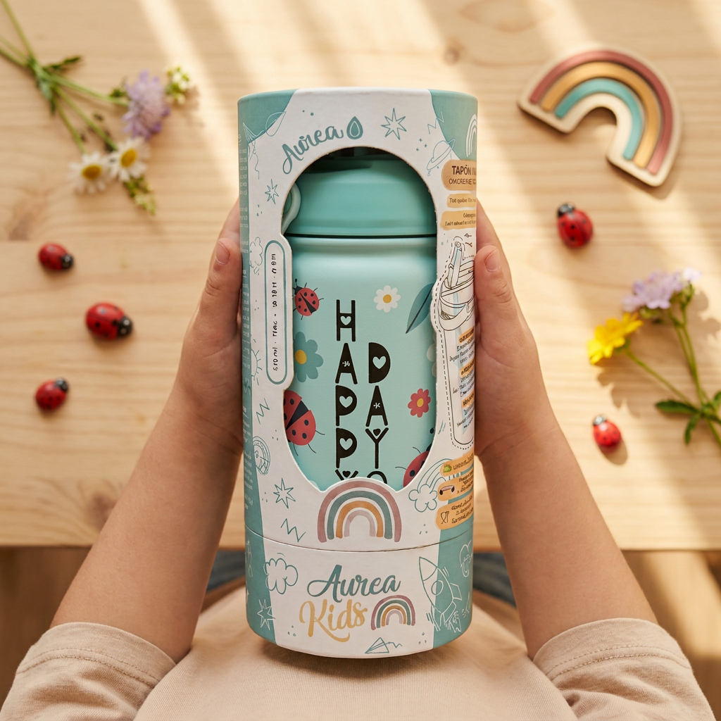 Botella térmica infantil 330 ml - Happy Days - Mint