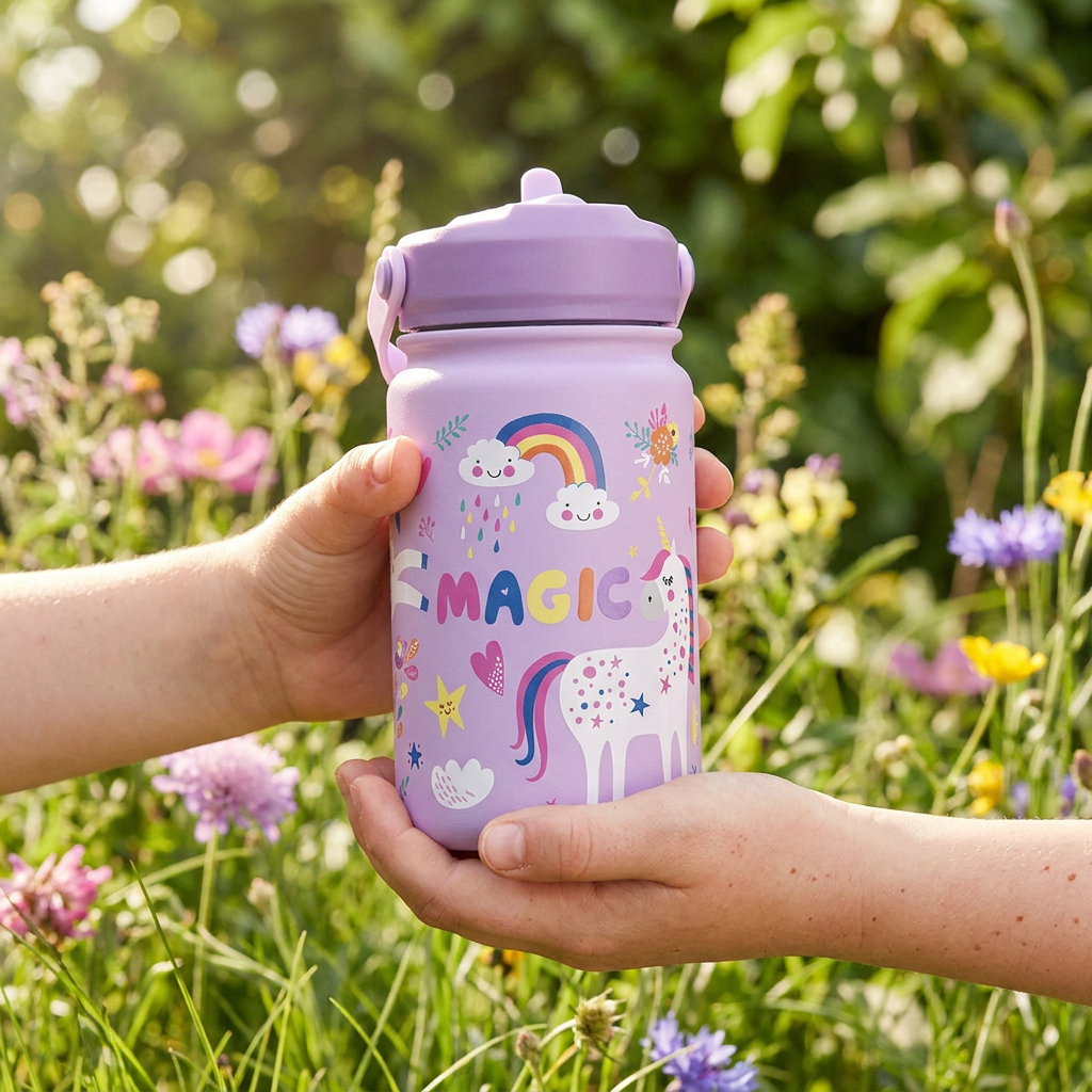 Botella térmica infantil 330 ml - Magic - Lilac
