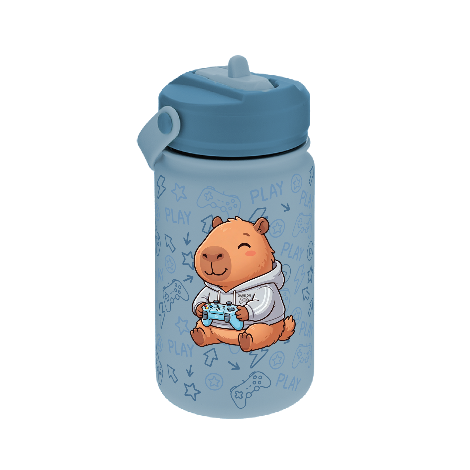 Botella térmica infantil 330 ml - Capi Gamer - Petrol Blue