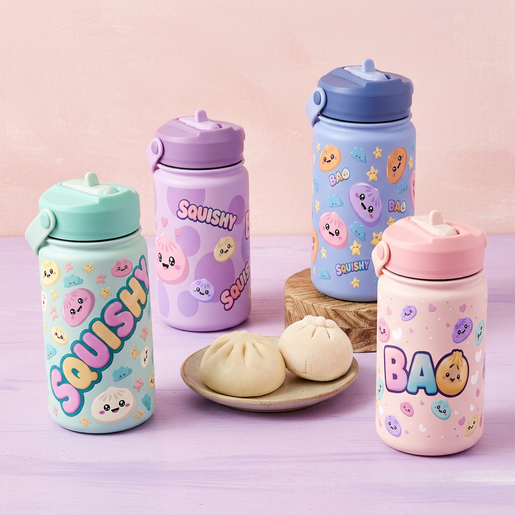 Botella Térmica de Acero Inoxidable con Adaptador Infantil – Lovely Bao | Lovely Story