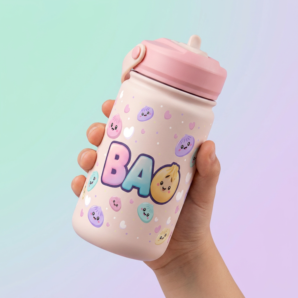 Botella Térmica de Acero Inoxidable con Adaptador Infantil – Lovely Bao | Lovely Story