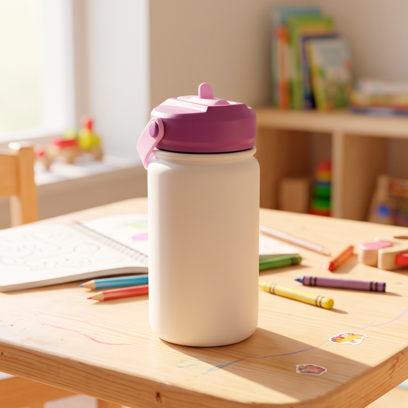 Botella Térmica de Acero Inoxidable con Adaptador Infantil – Solid Color | Aurea Kids
